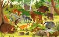 Zwierzęta lasu. Puzzle interaktywne Kakadu - tantis.pl