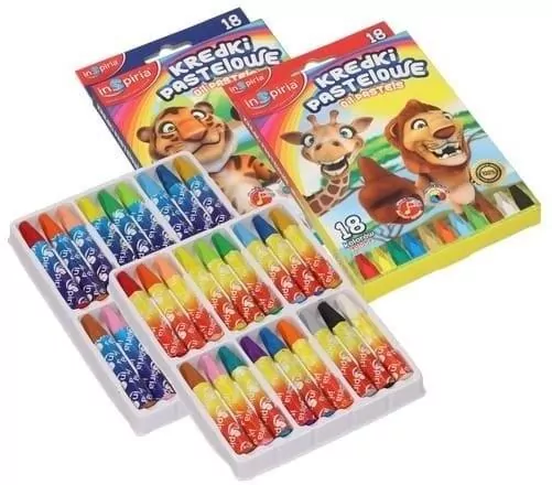 Kredki pastelowe 18 kolorów - tantis.pl