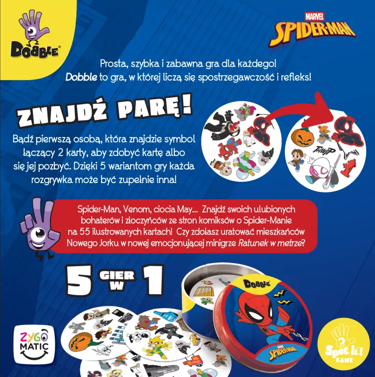 Dobble Spider-Man - tantis.pl