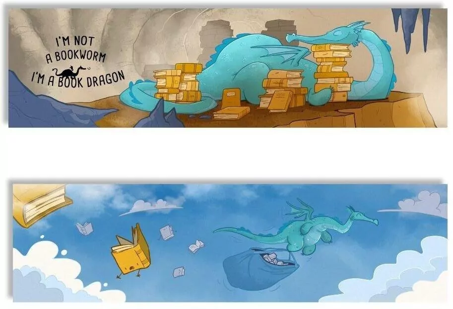 Zakładka kartonowa. Book Dragon - tantis.pl