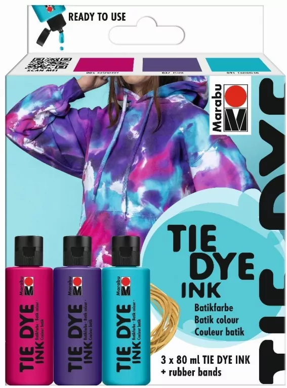 Zestaw farb do batiku Tie Dye Ink 3x80ml - tantis.pl