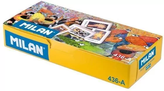 Gumka szkolna z nadrukiem kolor (36szt) MILAN - tantis.pl