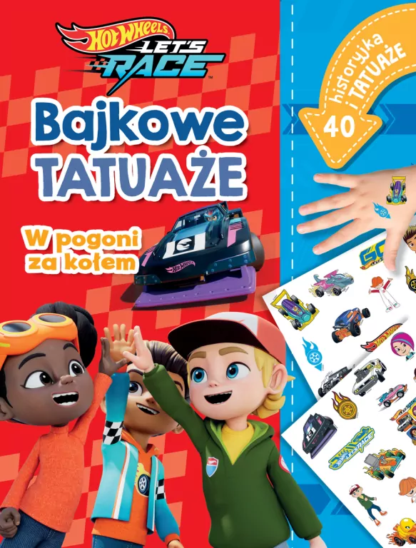 Misja ratunkowa. Hot Wheels. Bajkowe tatuaże - tantis.pl