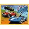 Pojazdy Hot Wheels. Puzzle 4w1. 34627 - tantis.pl
