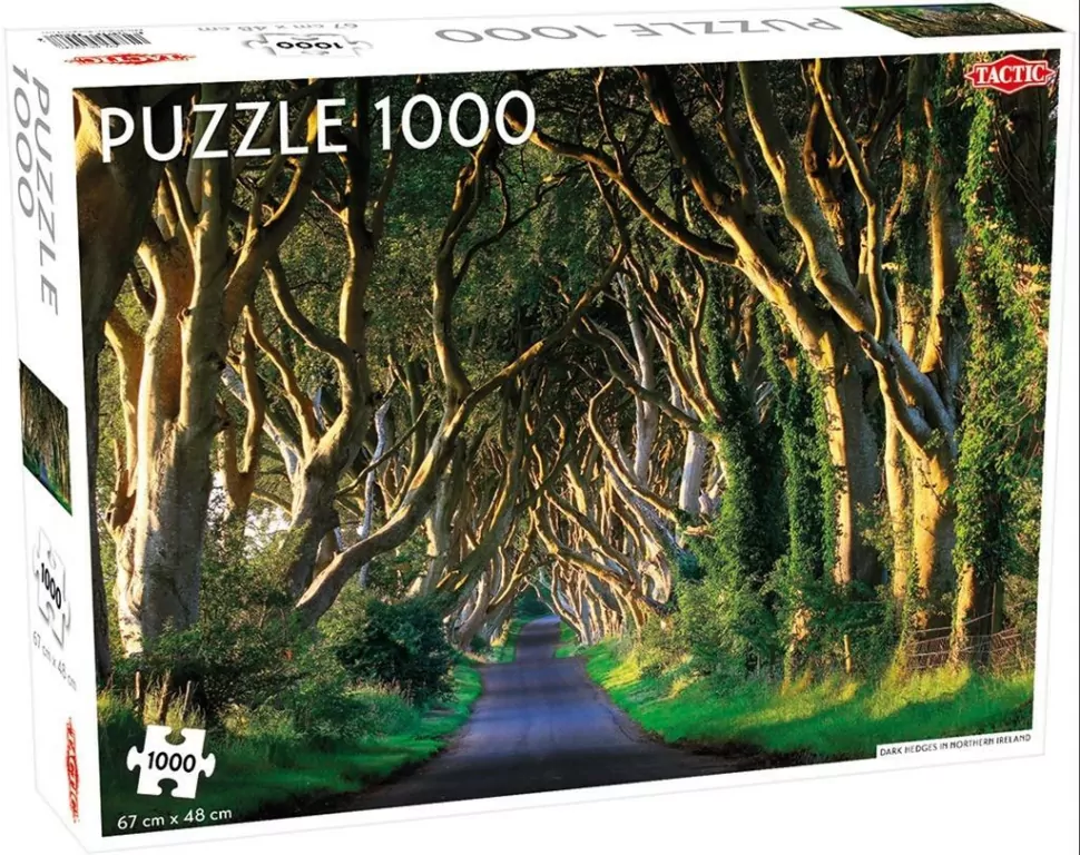 Puzzle 1000 Landscape: Hedges in Northern Ireland - tantis.pl