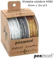 Wstążka ozdobna 6mmx3m (12kpl) - tantis.pl