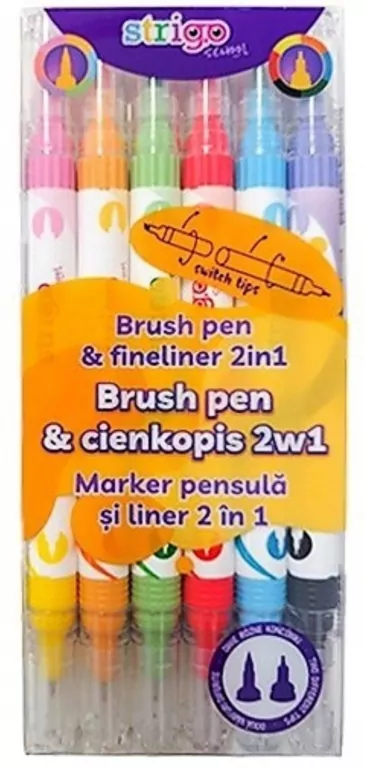 Cienkopis dwustronny 6 kolorów - tantis.pl