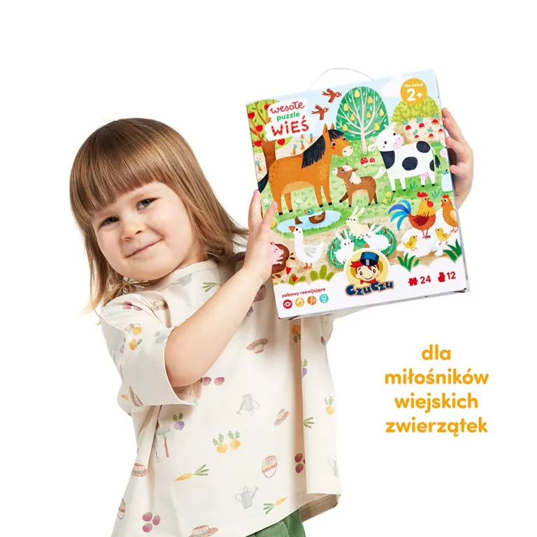 CzuCzu. Wesołe puzzle. Wieś 24 el. - tantis.pl