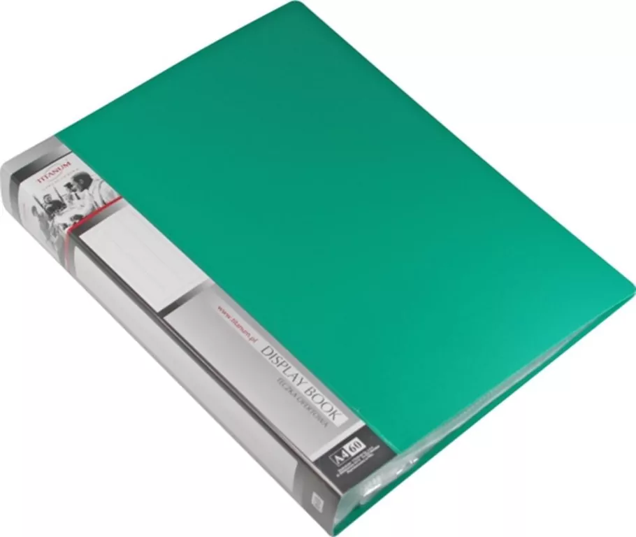 Titanum. Teczka ofertowa A4/60 koszulek, zielona - tantis.pl