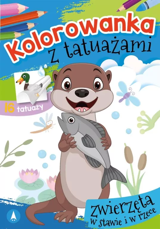 Zwierzęta w stawie. Kolorowanka z tatuażami - tantis.pl