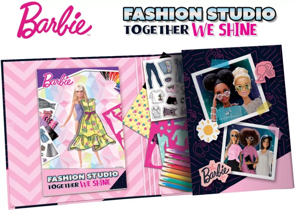 Barbie Sketch Book Together Fashion Studio - tantis.pl