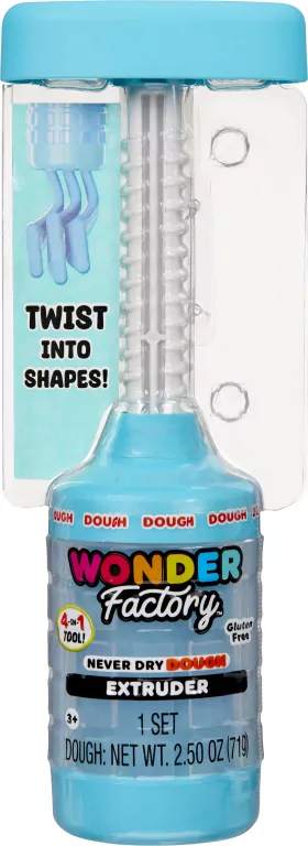 Wonder Factory Never Dry Dough Extruder - Teal - tantis.pl