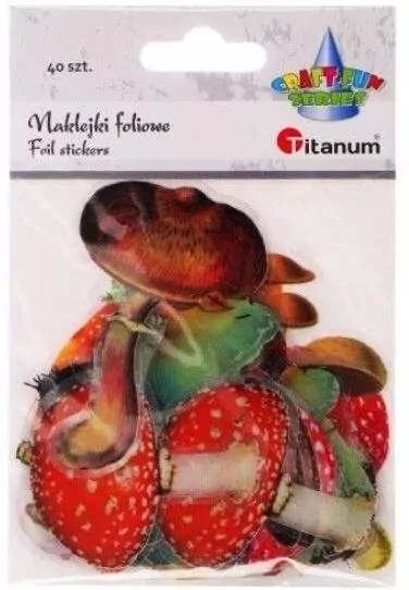 Naklejki foliowe grzyby 40szt - tantis.pl
