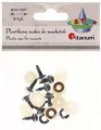 Oczy do maskotek plastikowe 10mm z mocowaniem 8szt - tantis.pl