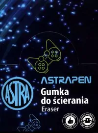 Gumka ołówkowa gracza (24szt) ASTRA - tantis.pl