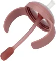 NUK. Butelka do nauki picia ze słomką. 260 ml. Miś - tantis.pl