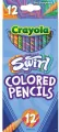 Kredki ołówkowe Swirl 12 kolorów CRAYOLA - tantis.pl