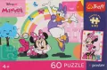 Puzzle 60 Disney Minnie + plakat TREFL - tantis.pl