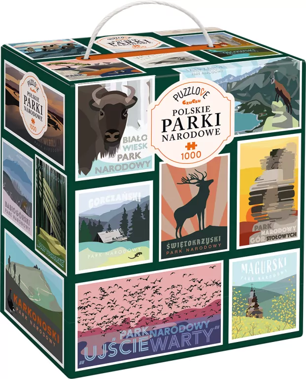 Puzzlove CzuCzu Polskie Parki Narodowe 1000 elementów - tantis.pl