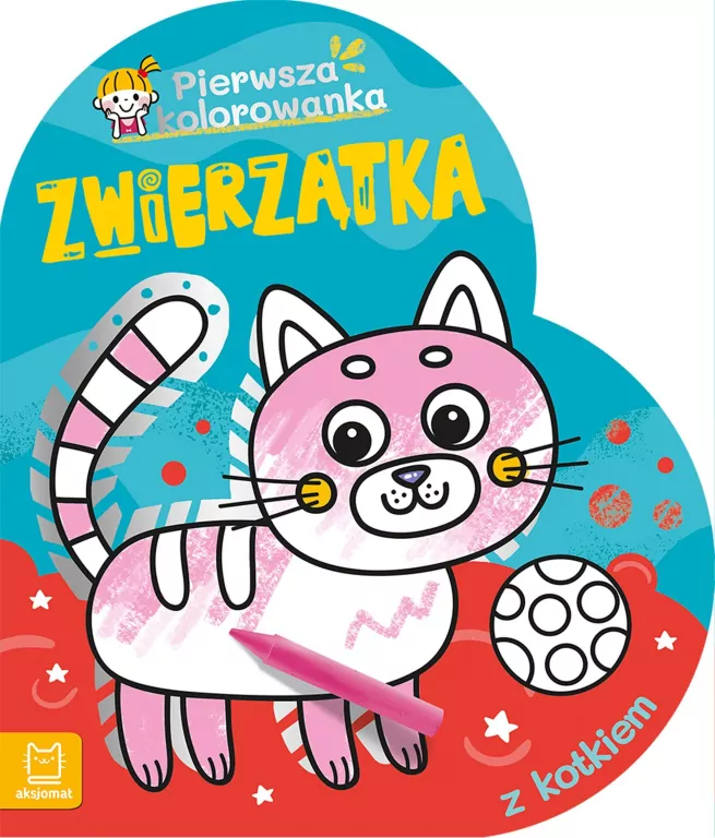 Zwierzątka. Pierwsza kolorowanka z kotkiem - tantis.pl