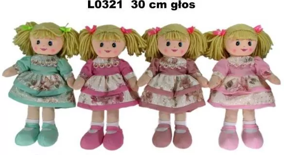 Lalka błyskotka z głosem 30cm MIX - tantis.pl