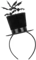 Opaska Cylinder z Nietoperzami 19x26cm czarny - tantis.pl