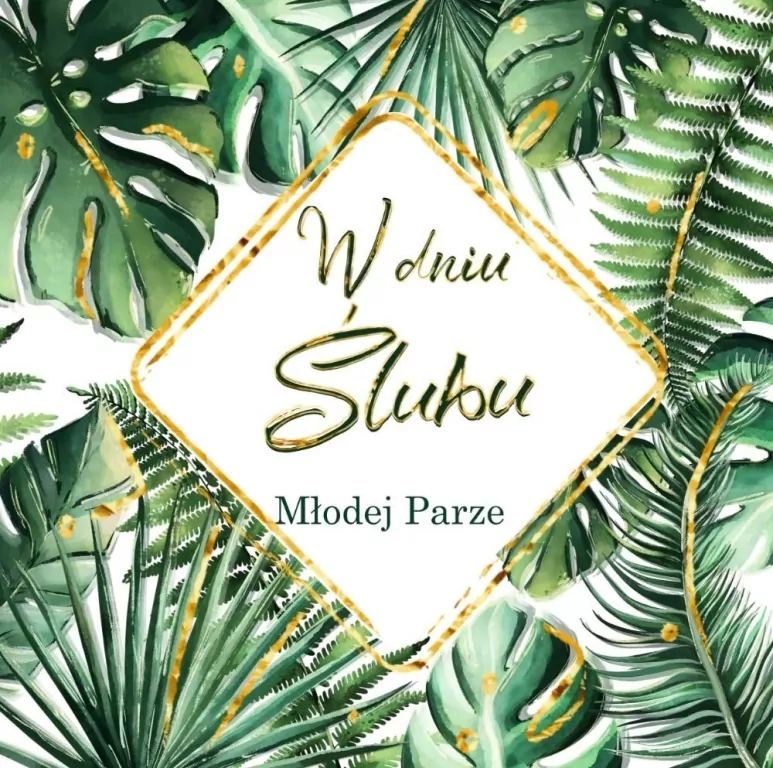 Karnet KWD z bilecikiem HS Ślub Monstera - tantis.pl