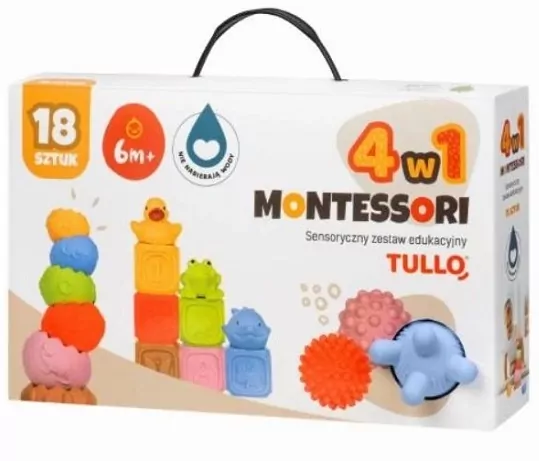 Klocki sensoryczne Zestaw Montessori - tantis.pl