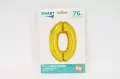 Balon foliowy 76cm. Cyfra 0 złota - tantis.pl