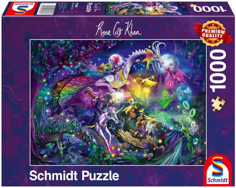 Puzzle 1000 Rose Cat Khan, Cyrk nocy letniej - tantis.pl
