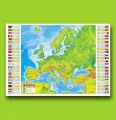 Podkład na biurko oklejany Europa fizyczna - tantis.pl