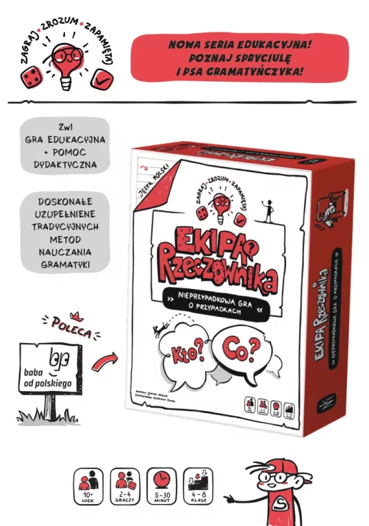 Ekipa rzeczownika. Nieprzypadkowa gra o przypadkach - tantis.pl