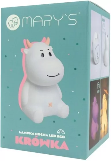 Lampka nocna LED krówka różowa - tantis.pl