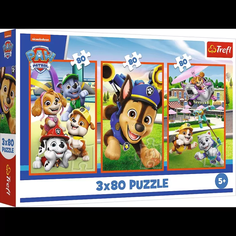 Puzzle 3x80 Psia zgraja TREFL - tantis.pl
