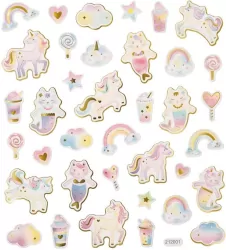 Jednorożce i syrenkotki. Naklejki