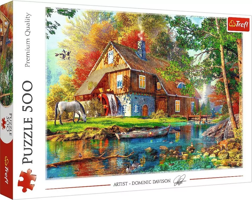 Puzzle 500. Chatka nad rzeką. 37484 - tantis.pl