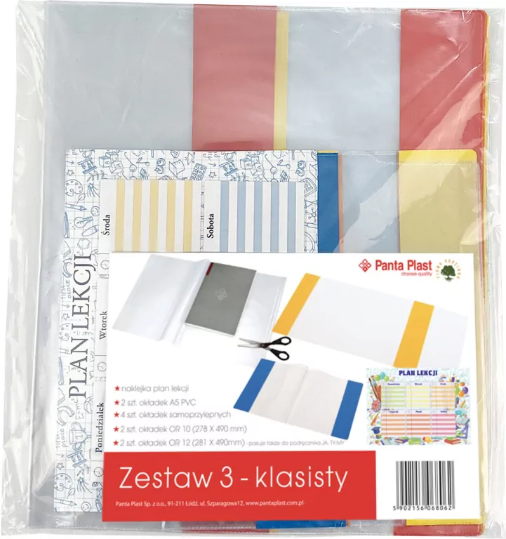 Paczka okładek 3-klasisty +plan lekcji - tantis.pl
