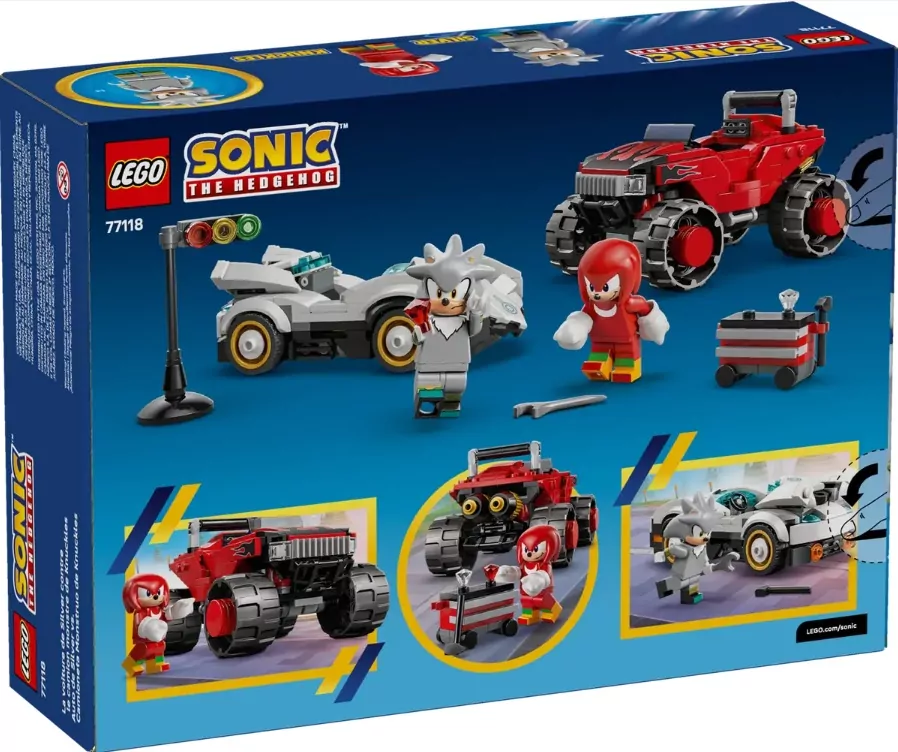 LEGO®. Sonic the Hedgehog. Silver w samochodzie kontra...77118 - tantis.pl
