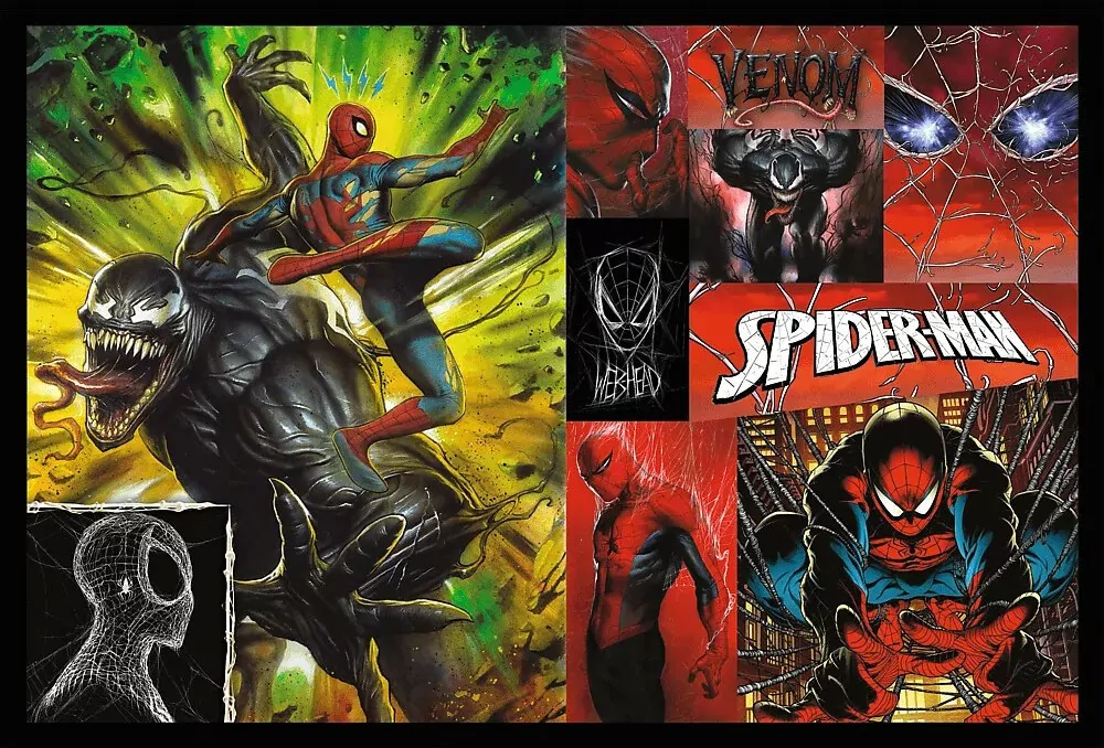 Puzzle 2x200 Dzień i noc Spidermana - tantis.pl