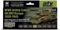 Vallejo: 71.614 - AFV - WWII British Colors UK/BEF/Europe 1939-1945 (8x17 ml) - tantis.pl