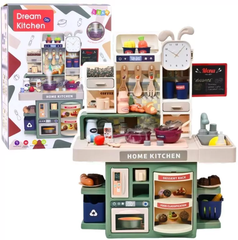 Kuchnia dla dzieci z akcesoriami światło para... - tantis.pl