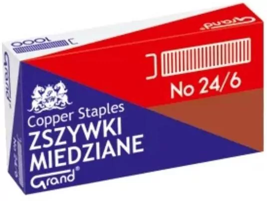 Zszywki miedziane 24/6 - tantis.pl