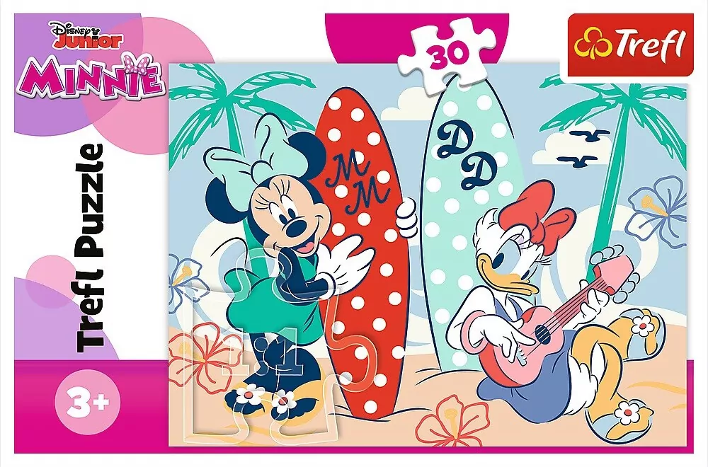 Puzzle 30. Kolorowa Minnie. 18302 - tantis.pl