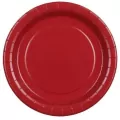 Talerzyki papierowe ciemny czerwony 18cm 6szt - tantis.pl
