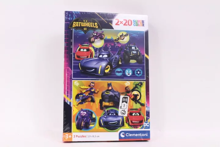 Clementoni. Puzzle 2x20. Super Kolor Batwheels - tantis.pl