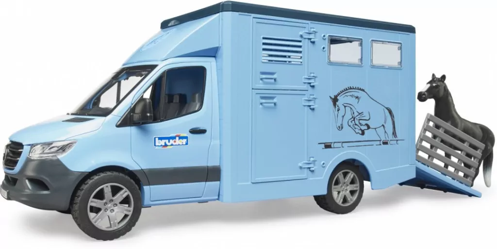 MB Sprinter do przewozu koni z figurką konia - tantis.pl