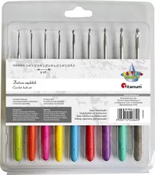 Titanum. Zestaw kreatywny. Szydełka metalowe 160mm, 9 sztuk