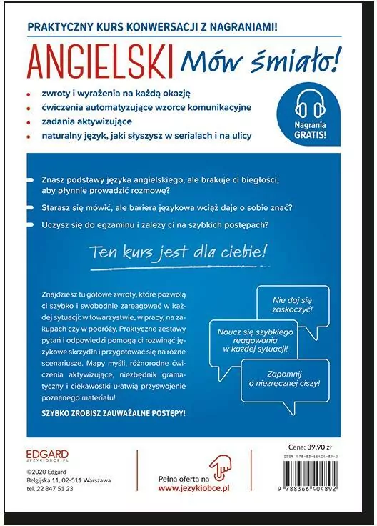 Angielski. Mów śmiało! Poziom A2-B1 - tantis.pl