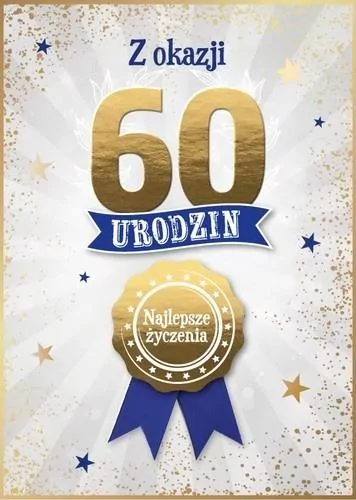 Karnet Urodziny 60 - tantis.pl
