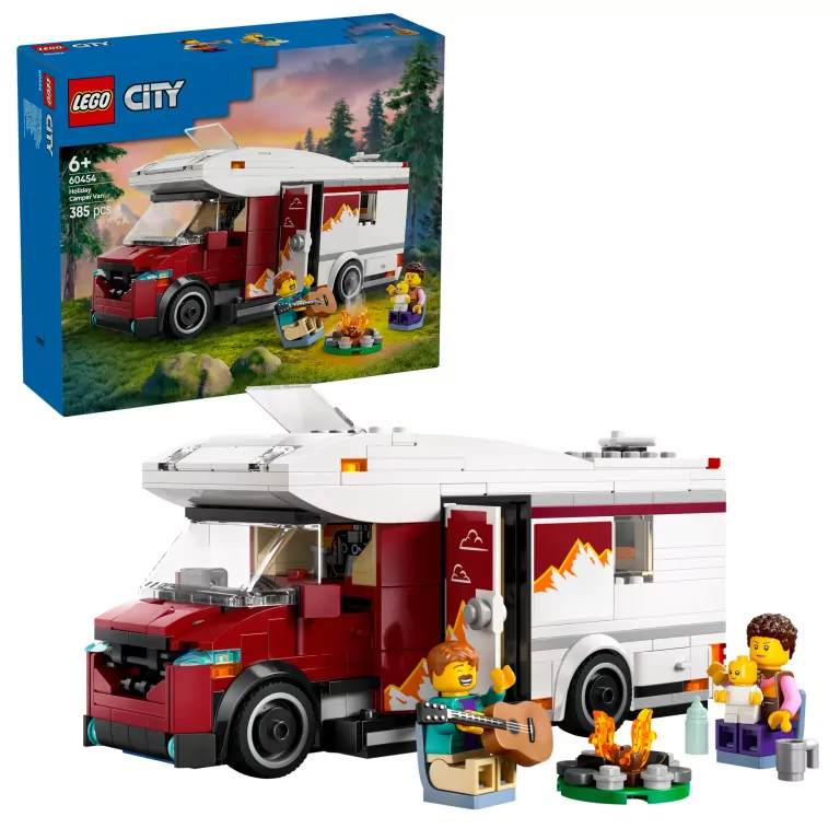 LEGO® City. Wakacyjny kamper pełen przygód. 60454 - tantis.pl